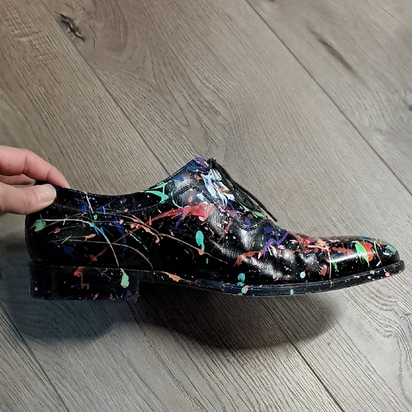 Salvatore Ferragamo Black Multicolor Oxfords - Picture 6 of 10